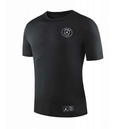 Camiseta de fútbol de entrenamiento PSG de Jordan 2019-2020 negro